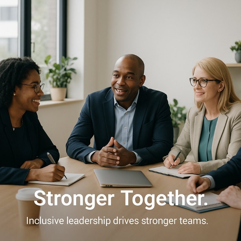 Leadership team fostering open communication and a positive workplace culture.