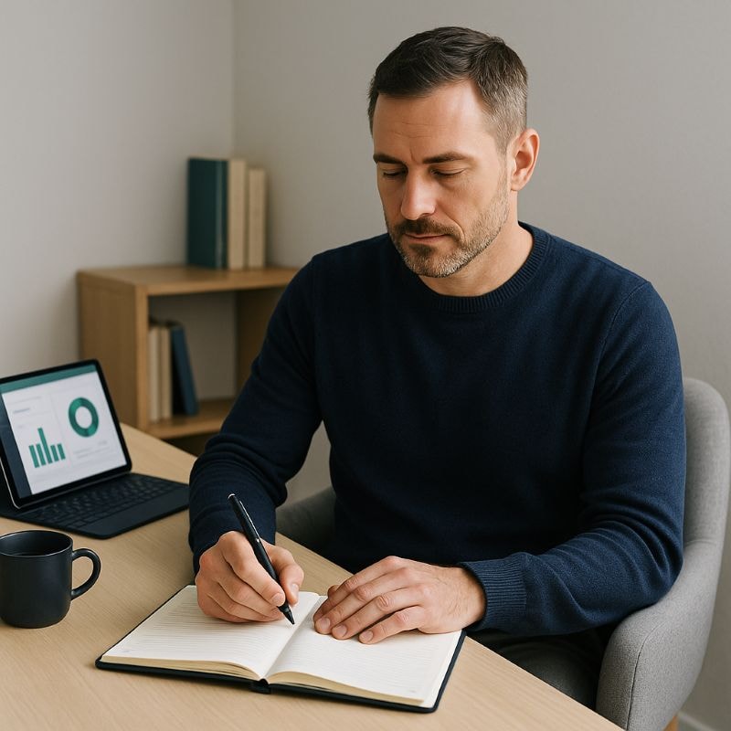 Manager investing in personal growth to enhance leadership effectiveness