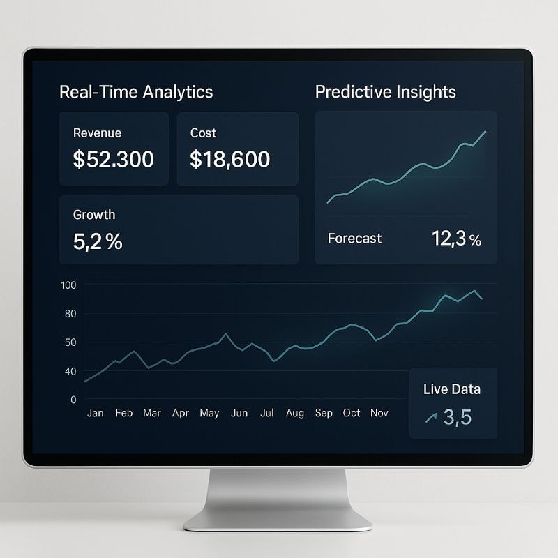 Business intelligence tools providing real-time data for strategic decision making
