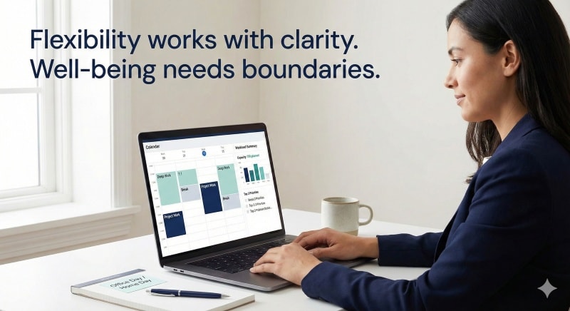 Flexible work arrangements support employee well being and motivation
