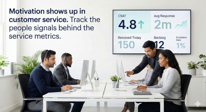 Motivated employees support better customer service