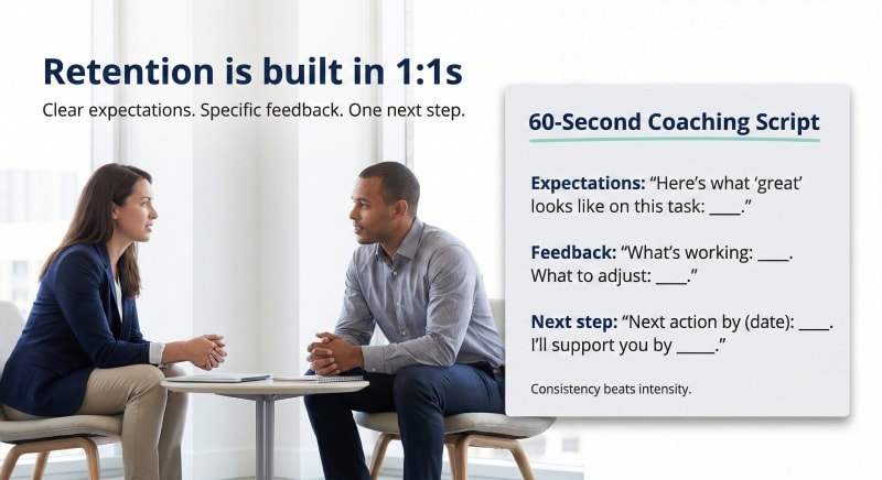 Leadership practices to reduce employee turnover and improve job satisfaction.
