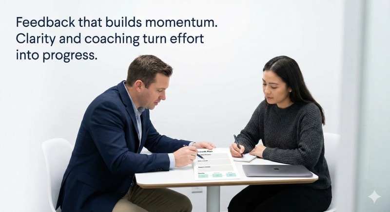 Constructive feedback and career growth improve employee motivation