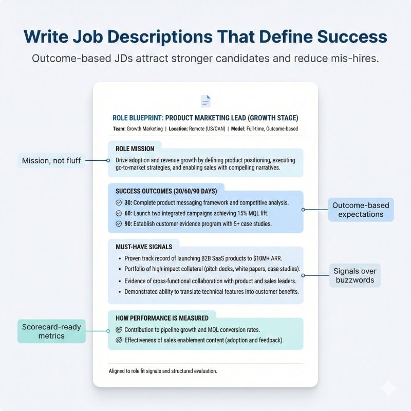 Role-focused job description built to recruit talent for specific business roles