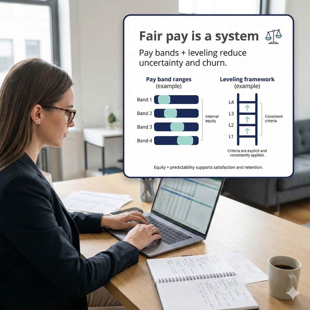 Fair compensation benchmarks that support employee satisfaction and retention