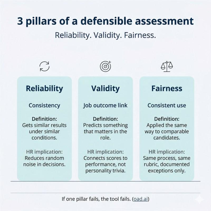Test validity and reliability basics for incorporating personality assessments into hiring decisions