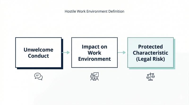 Hostile work environment definition: unwelcome conduct and impact on work environment