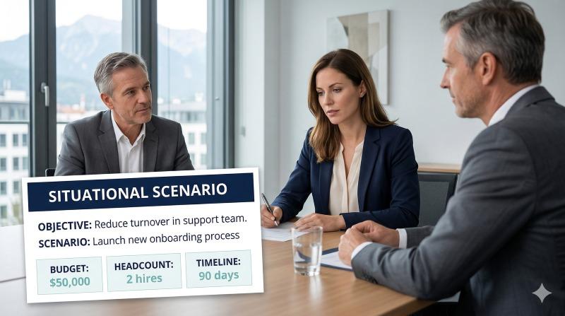 Situational interview questions for resource allocation and strategic decisions