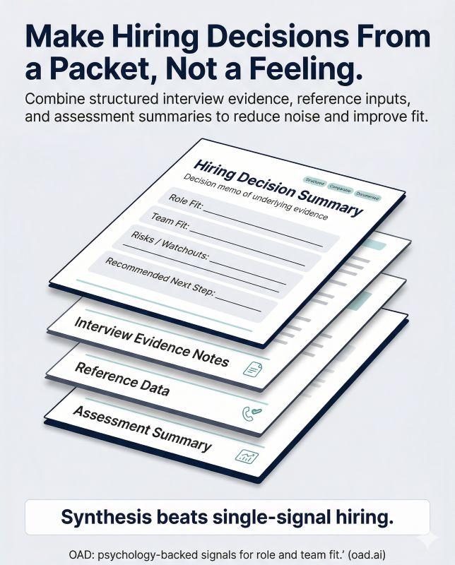 Combine data sources and objective data to improve hiring outcomes