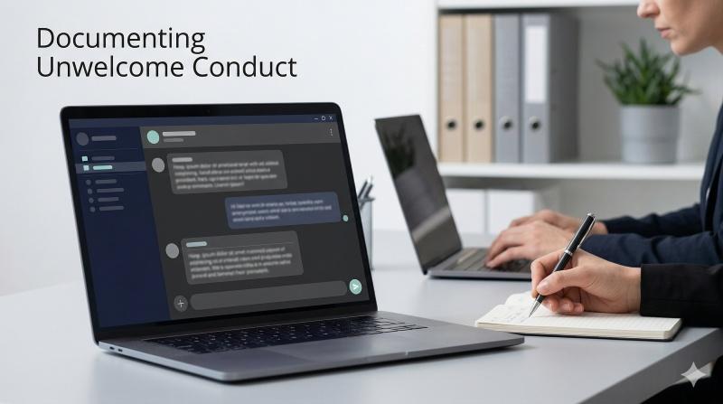 Documenting sexual harassment as unwelcome conduct affecting the work environment