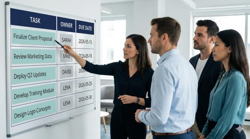 Delegation and accountability system for a team leader