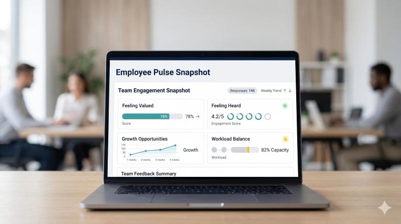 Employee feedback pulse to boost employee motivation