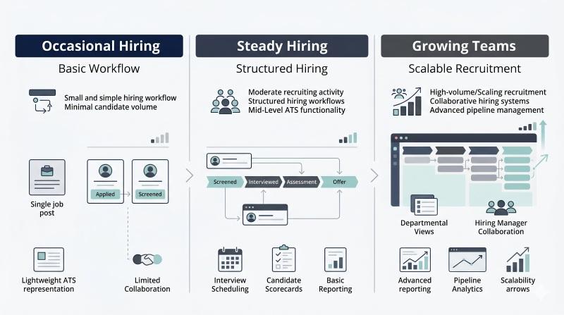 Small business hiring software selection by hiring volume