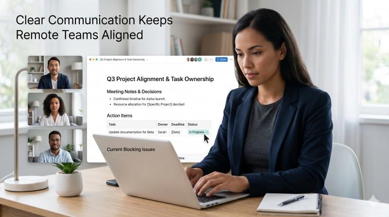 Keeping employees motivated in remote or hybrid teams with clear communication