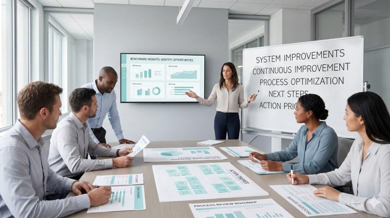 Benchmarking insights used for continuous improvement instead of blame