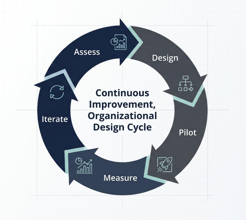 Organizational design as a continuous improvement process