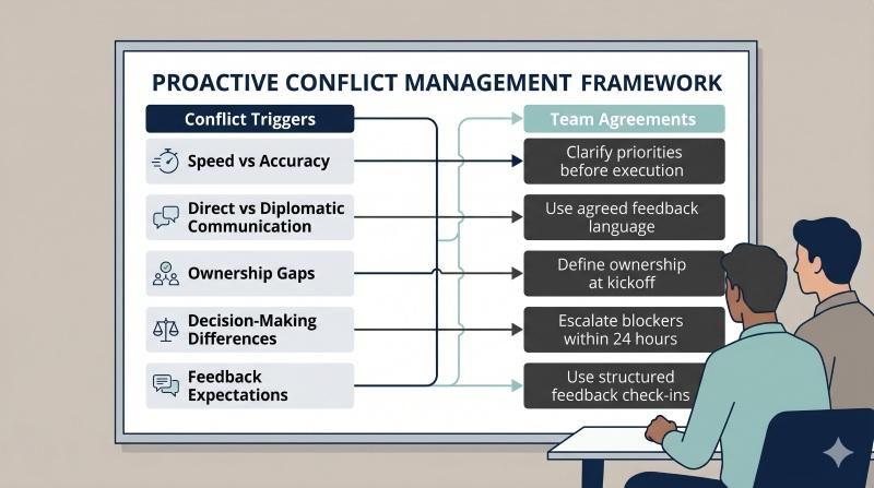 Team conflict management plan built from team assessment insights