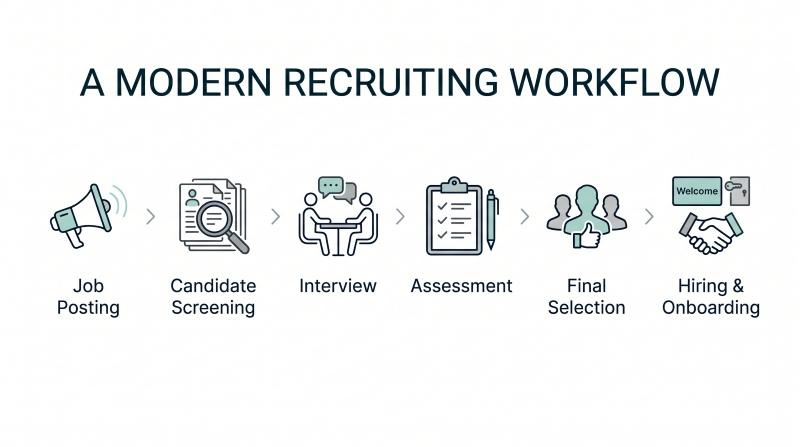 Hiring process steps for small business recruiting