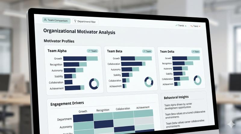 Behavioral assessment data supports employee motivation measurement