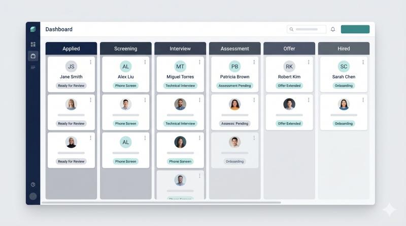 Hiring pipelines in an applicant tracking system