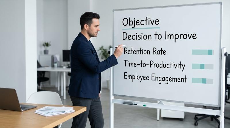 Defining clear objectives for internal benchmarking in HR