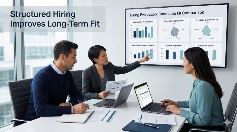 Using structured assessment data to improve role fit and employee retention
