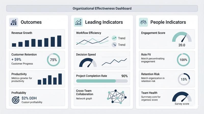 Key performance indicators for organizational effectiveness and organizational excellence