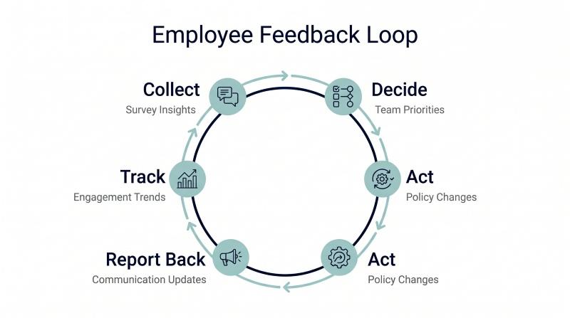 Employee feedback loop that helps employees feel heard
